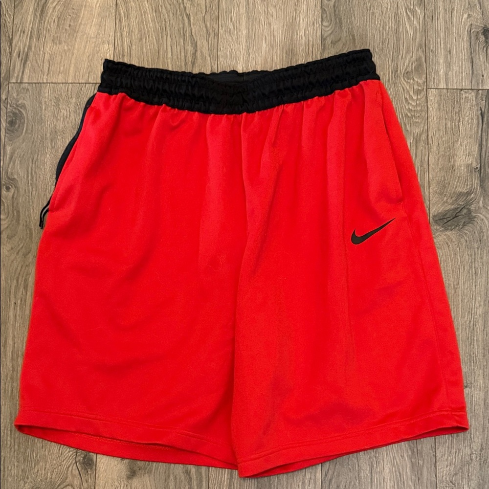 Nike Men's Bright Red Athletic Shorts